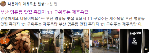 명륜동맛집 검색결과